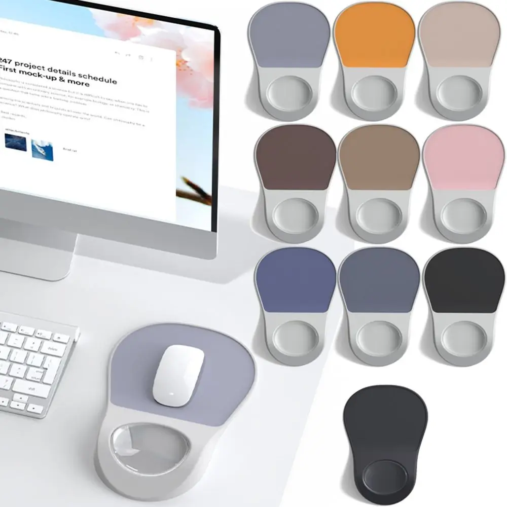 Smooth Surface Ergonomic Mouse Pad Comfortable Non-Slip Mouse Pad with Wrist Rest Wear-resistant Easy Clean Keyboard Hand Rest