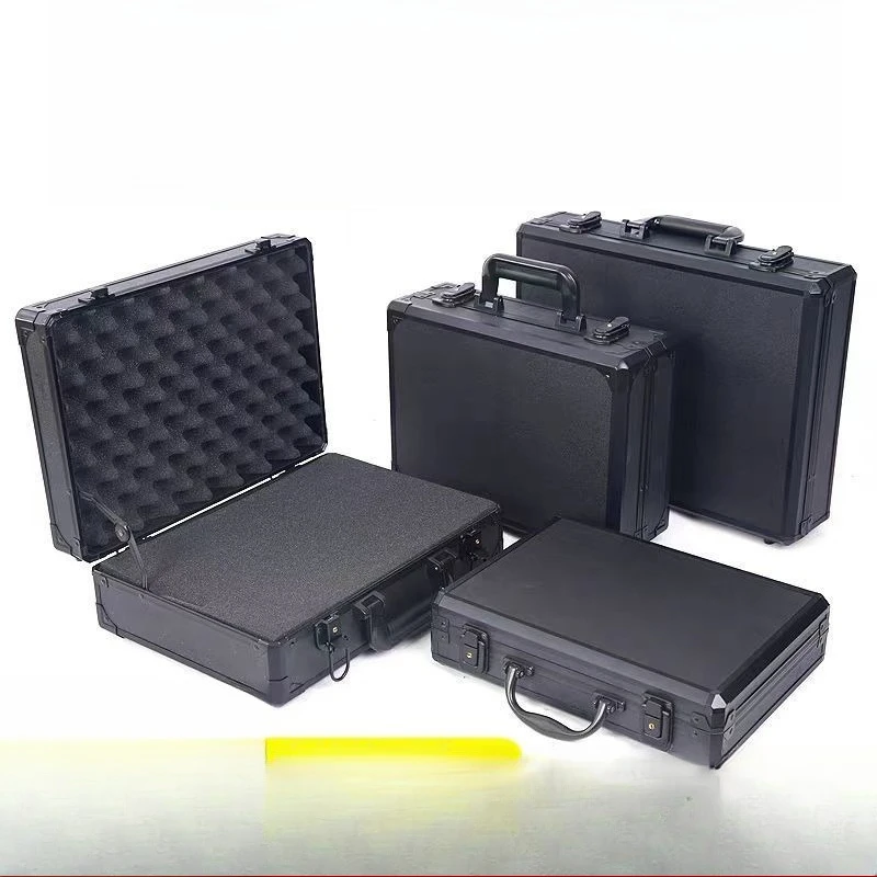 Custom Aluminum Alloy Handheld Lockable Case, PSA Graded & Sports Card Storage Box with Pull-apart Grid Foam