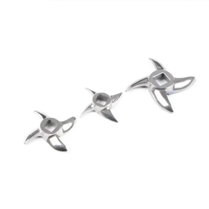 1PC 5# 8# 10# 12# 22# 32# Meat Grinder Accessories Original Stainless Steel Cross Blade Turtle Back Blade Head