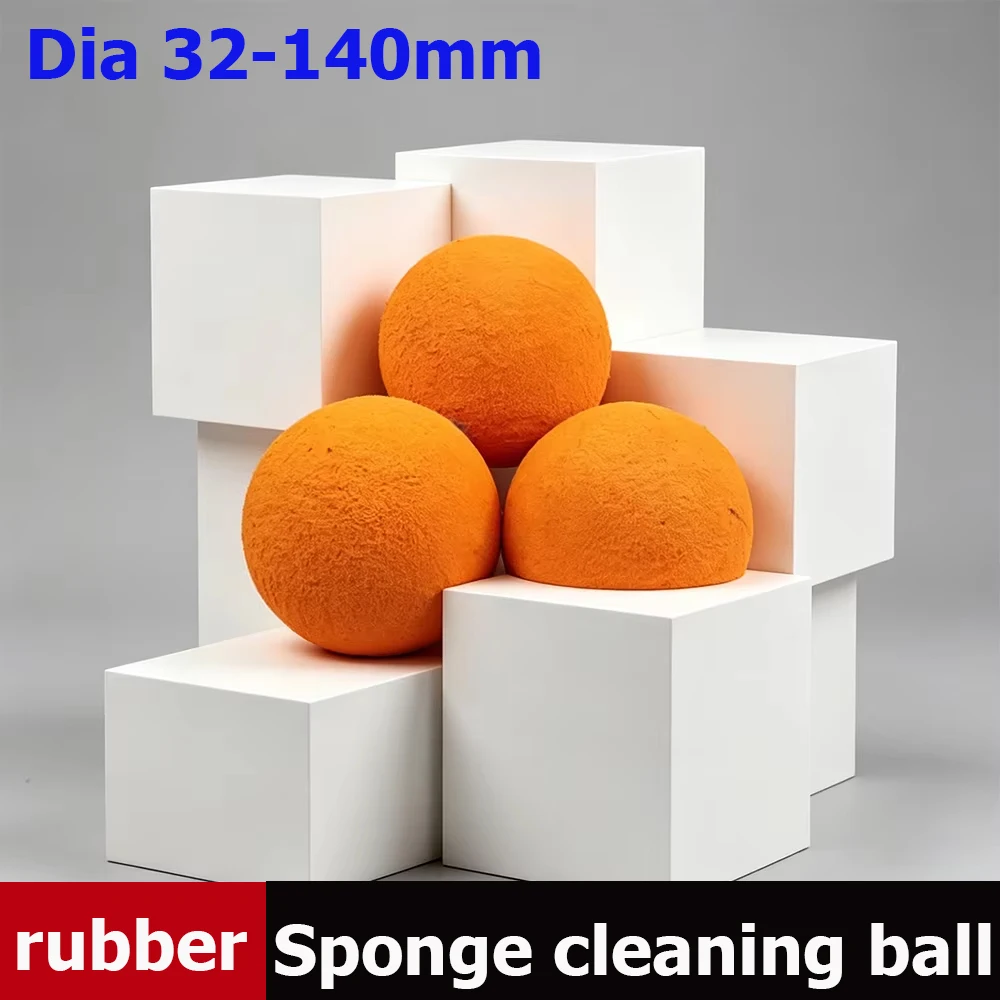 DN35-DN150 Pipeline Cleaning Ball Made Of Medium Soft NaturAl Rubber Sponge With A Diameter Of 32-140mm Cement Pipe Cleaning