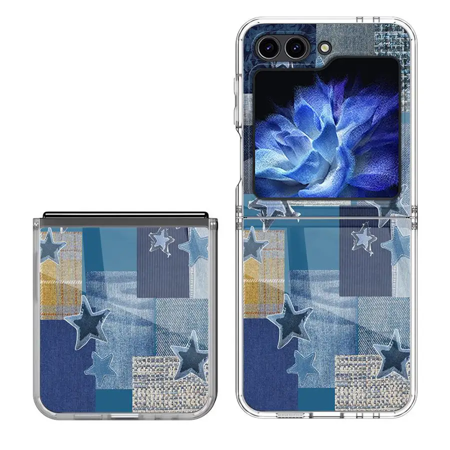 Hard Phone Cover Case for Samsung Galaxy ZFold7 ZFold5 ZFold3 ZFold6 Z Fold 7 6 5 4 3 ZFold4 Cowboy Collage Pattern