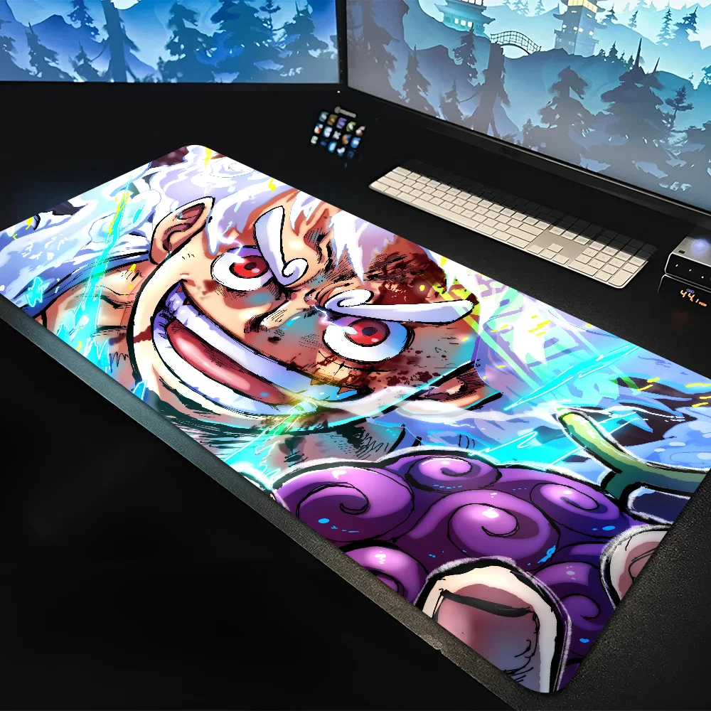 ONE Piece Fifth Gear  Luffy Mousepad Mouse Mat Desk Mat With Pad Gaming Accessories Prime Gaming XXL Keyboard Pad Padding Mat