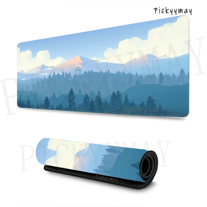 

Firewatch Mouse Pads Gaming Mousepad Gamer Mouse Mat Deep Forest Keyboard Mats Desk Pad Mousepads XXL 90x40cm For Computer