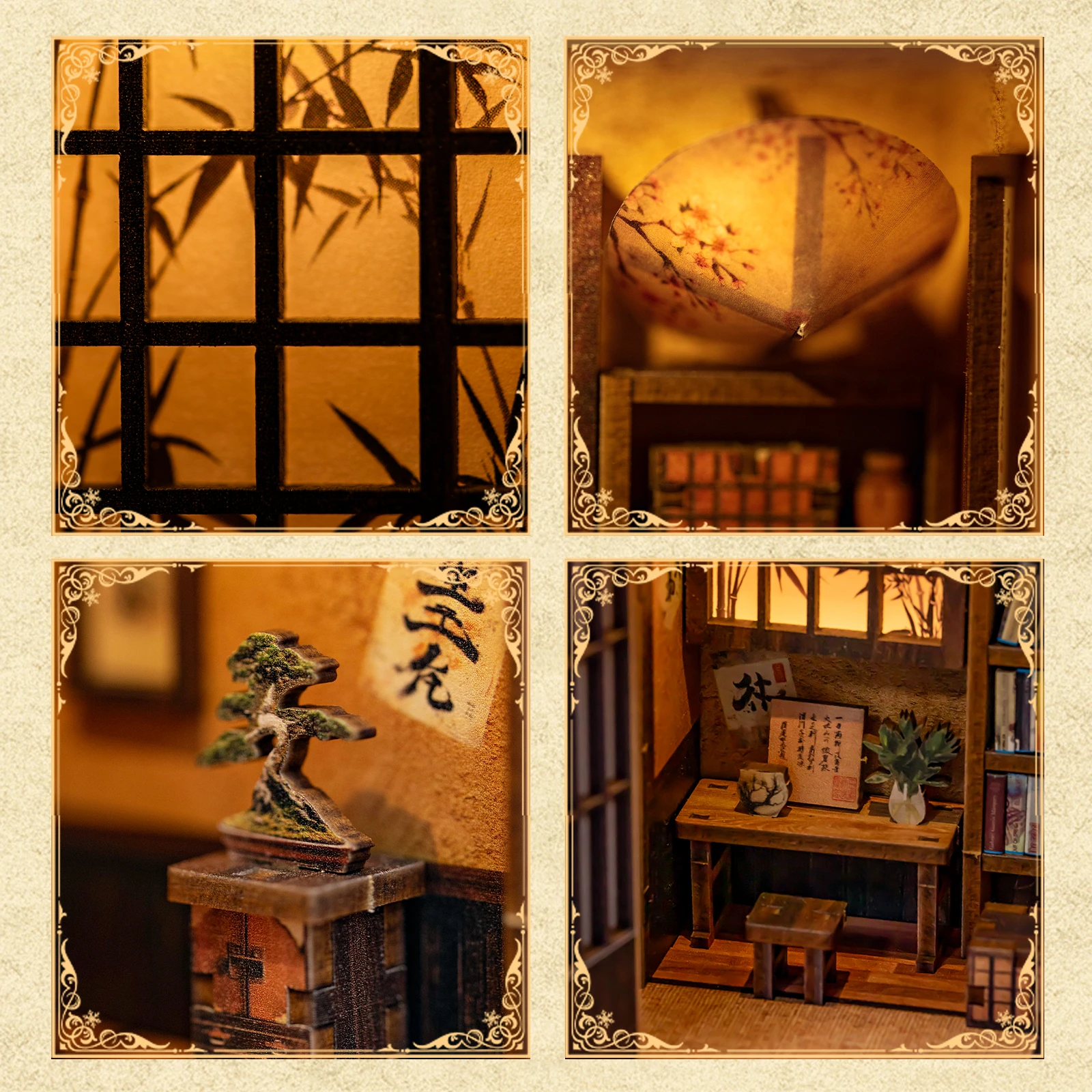 Nouveau bricolage Serene Garden Melody Casa Kit de modèle Miniature en bois 3D Puzzle maisons de poupée avec meubles pour amis cadeaux d'anniversaire