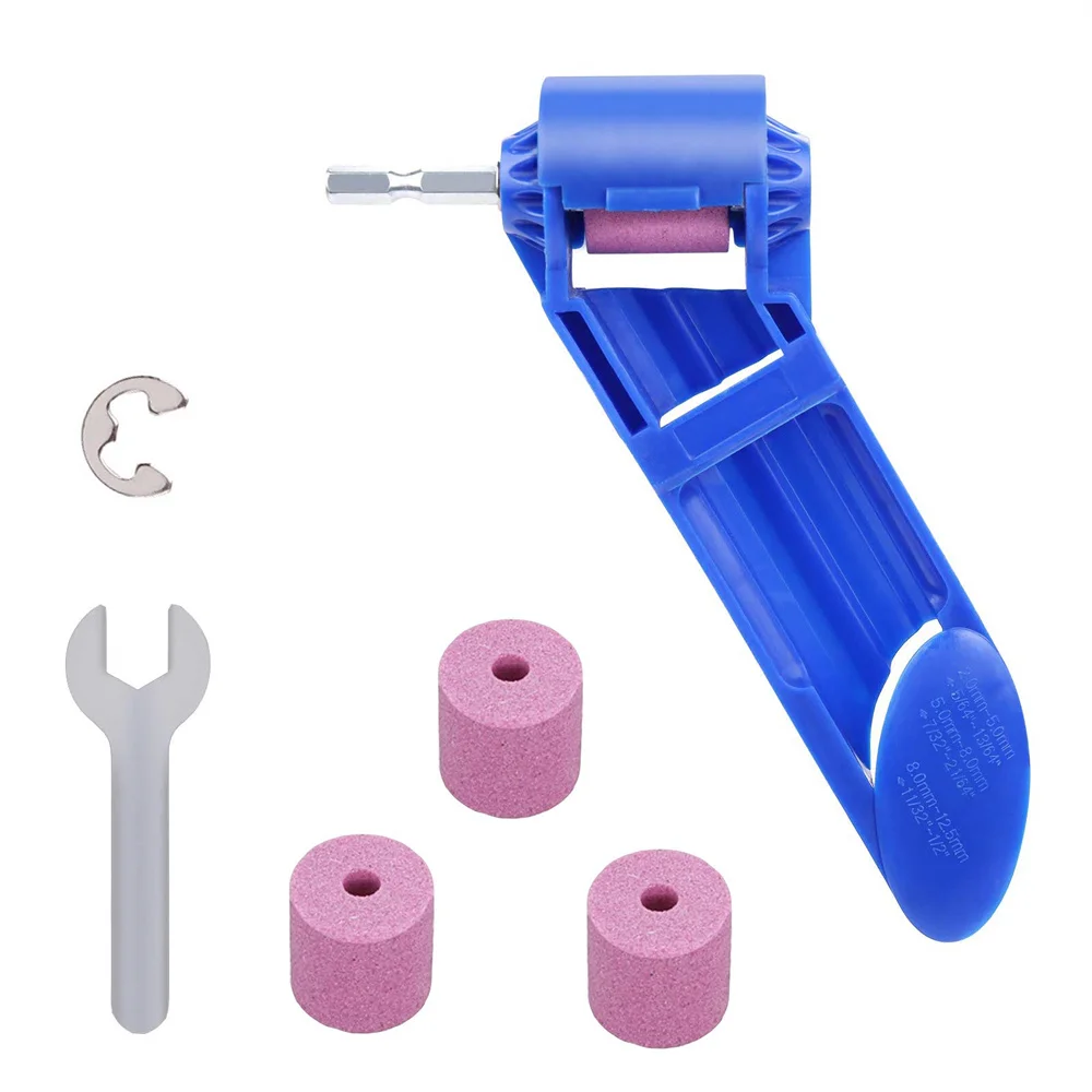 Grinding Wheel Drill Bit Sharpener Hand Tools Nail Drill Bits Set Sharpener For Step Drill Dremel Accessories Abrasive Tools