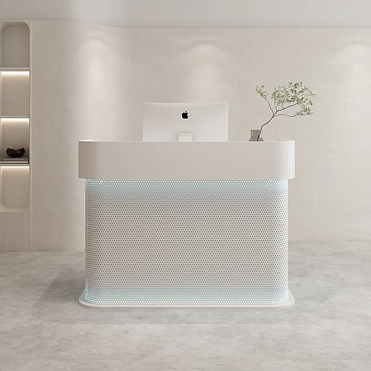 * Eco-Friendly Modern Design Reception Desk for Beauty Salons Hairdressing Nail Salons Reception Desk