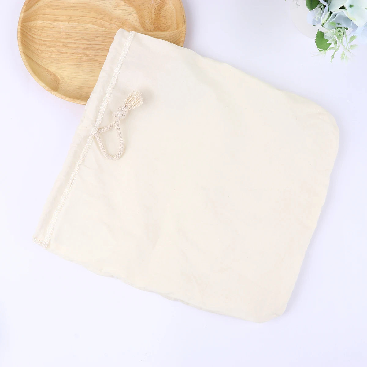 

Nut Milk Filter Bag for Almond Coconut Soy Juice Straining Reusable White Cotton Cheesecloth Fruit Vegetable Yogurt Ghee Sifter