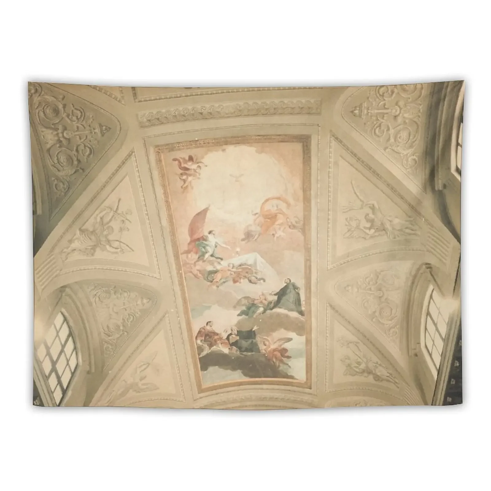 

Pastel Dreamy Museum Ceiling Picture Tapestry Decoration For Home Decorations For Your Bedroom Wall Carpet Tapestry