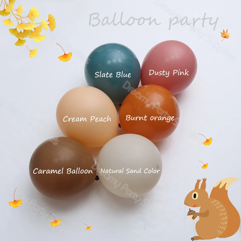 

5/10/12/18 дюймов воздушные шары на день рождения морского голубого мальчика, сгоревший оранжевый Свадебный шар в стиле бохо, украшения для детского праздника, крещение