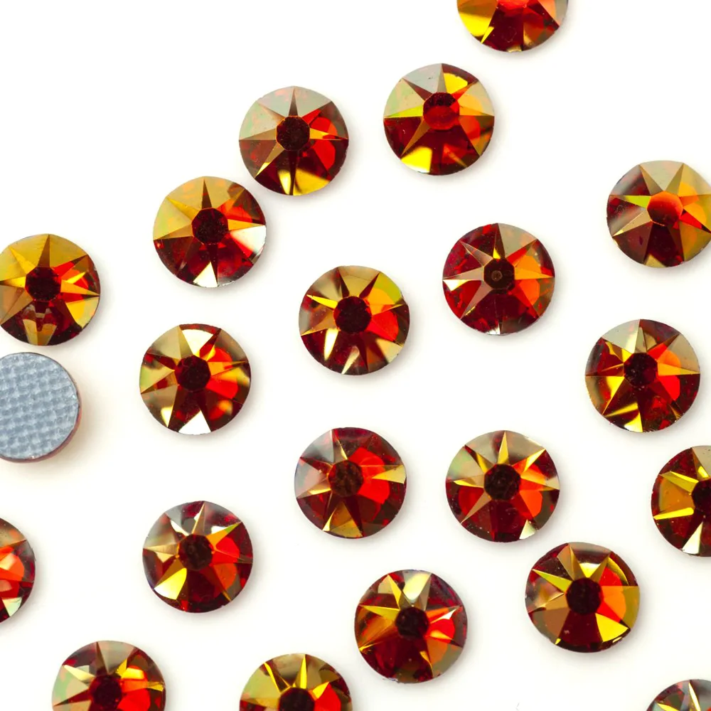 Pubrilex 2088HF AB Farben Strass Kristall Hotfix Flache Rückseite Strasssteine für Handarbeiten Kleidung Accessoires Brillanter Effekt – Detail 9