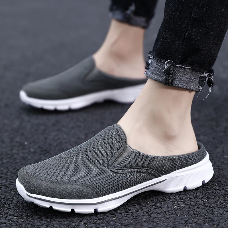 Zapatos de verano para hombre, Calzado cómodo para caminar, a la moda, mocasines informales, Zapatillas de malla transpirables, 2023