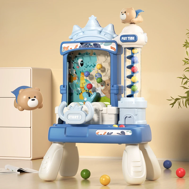 Children's pick-up Doudou electric villa house ball machine puzzle parent-child interactive board game concentration training