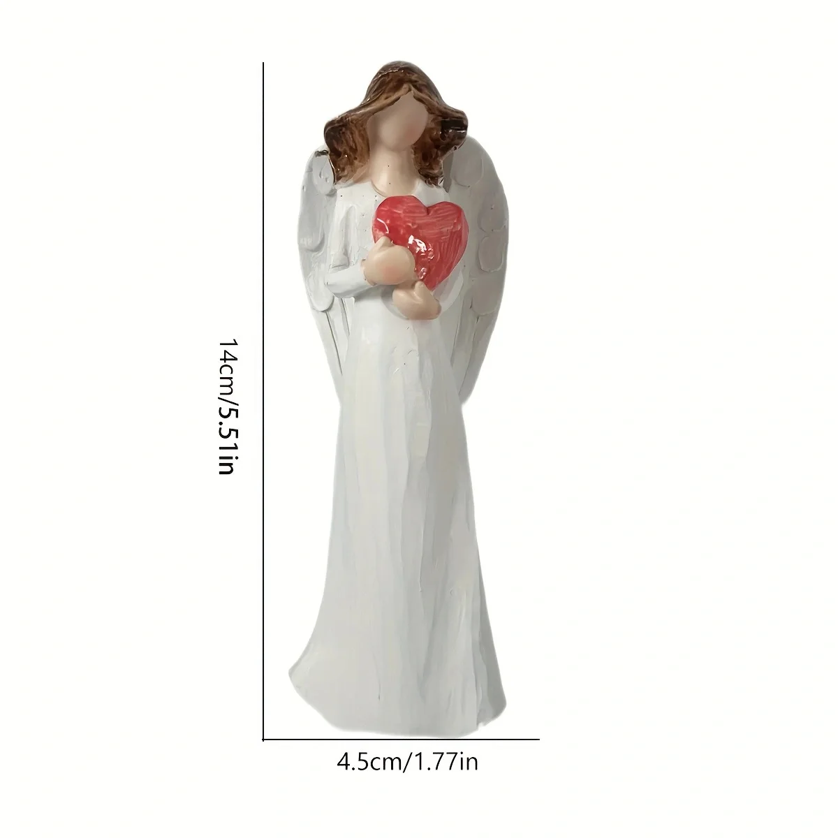 

Resin Artwork Angel Figurines Guardian Statues Home Decorations Sculptures Desktop Garden Yard Angel Themed Collectible Ornament