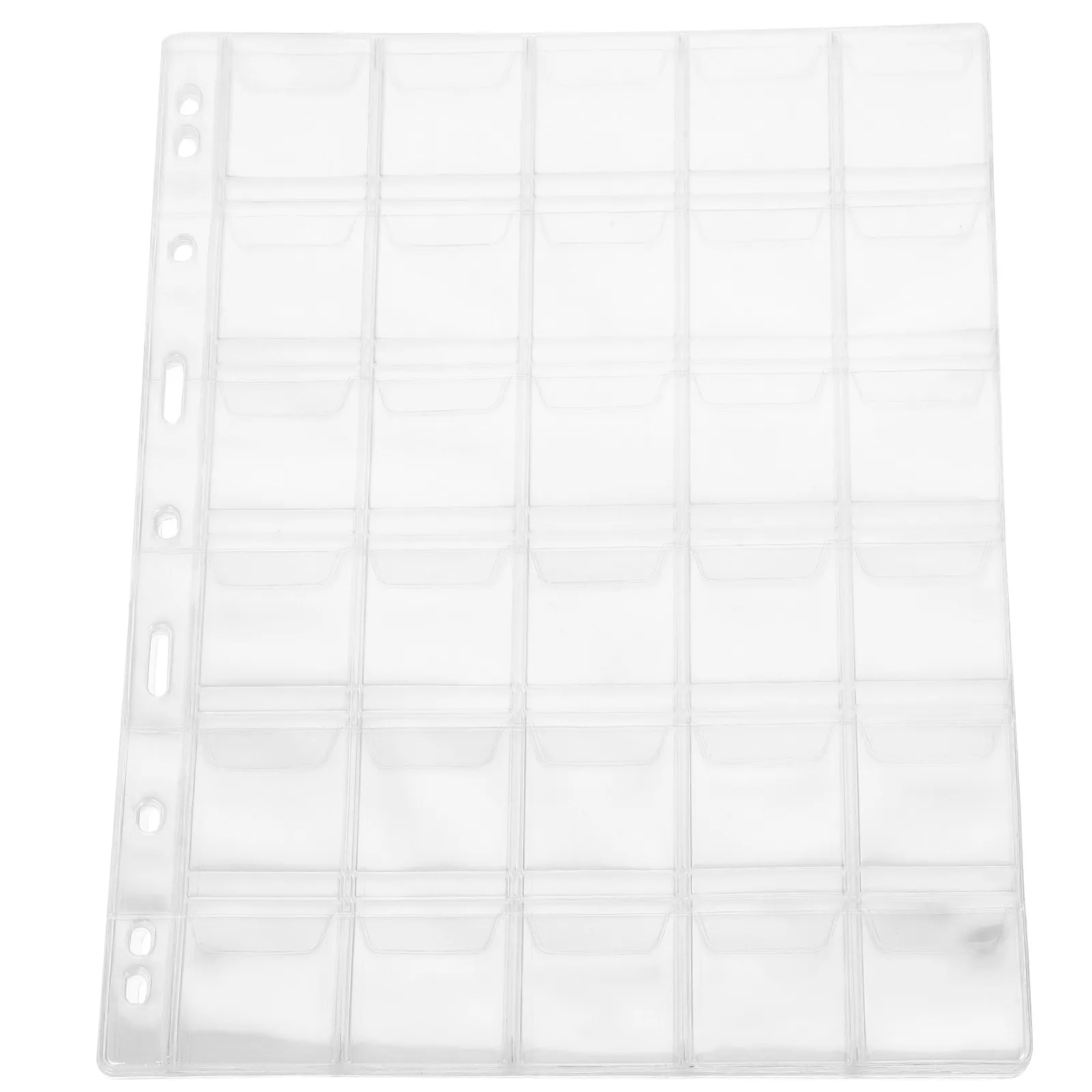 

10 Sheet Coin Storage Pages Soft Plastic Transparent Binder Inserts for Coin Collection Album Organizer Protector Supplies