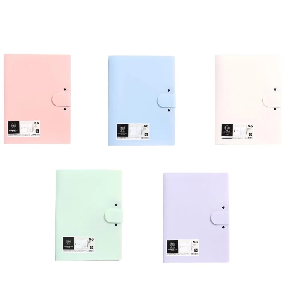 8 Pockets Expanding File Folder A4 Multi-layer File Organizer Portable with Clipboard Document Storage Bag School Supplies