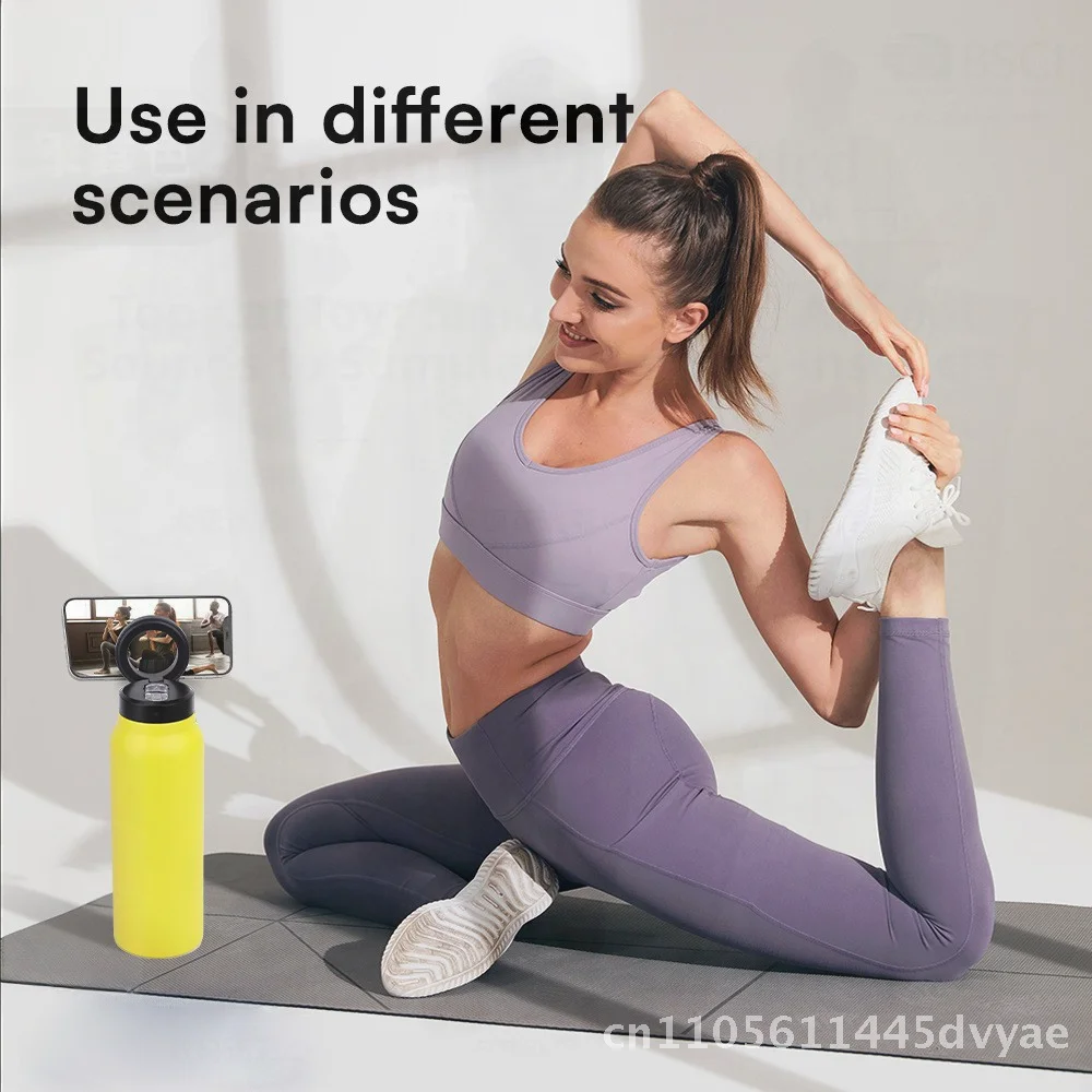 

Термос из нержавеющей стали 304 с магнитной крышкой, большой емкости, вакуумной изоляцией, с соломинкой и напечатанным логотипом, 24 унции (800 мл)