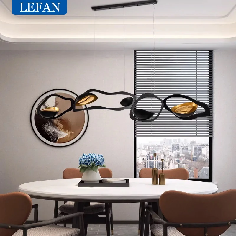 Nordic Modern Pendant Lamp, Stylish Chandelier for Dining Room, Indoor Ceiling Hanging Light Decor