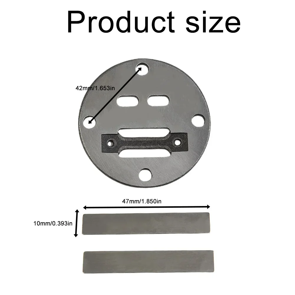 1 Set Valve Plate Piston Oil Free Air Compressor Cylinder Head Gasket Hole To Hole 42mm Air Pump Fitting Hardware Pneumatic Part