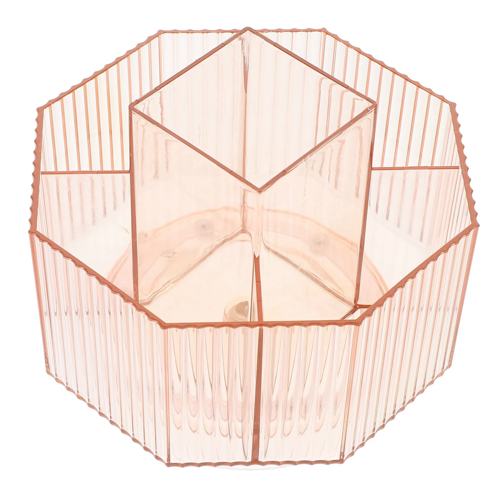 

Desktop Makeup Brush Holder Rotatable Organizer Large Capacity Compartment Brush Storage Container Makeup Organizer