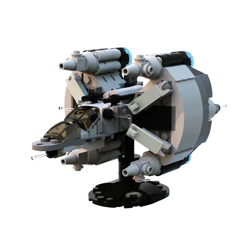 

Gobricks MOC Микромасштаб Gunstar from The Last Starfighter Модель корабля-истребителя Кирпичи Строительный блок Развивающие игрушки для подарка