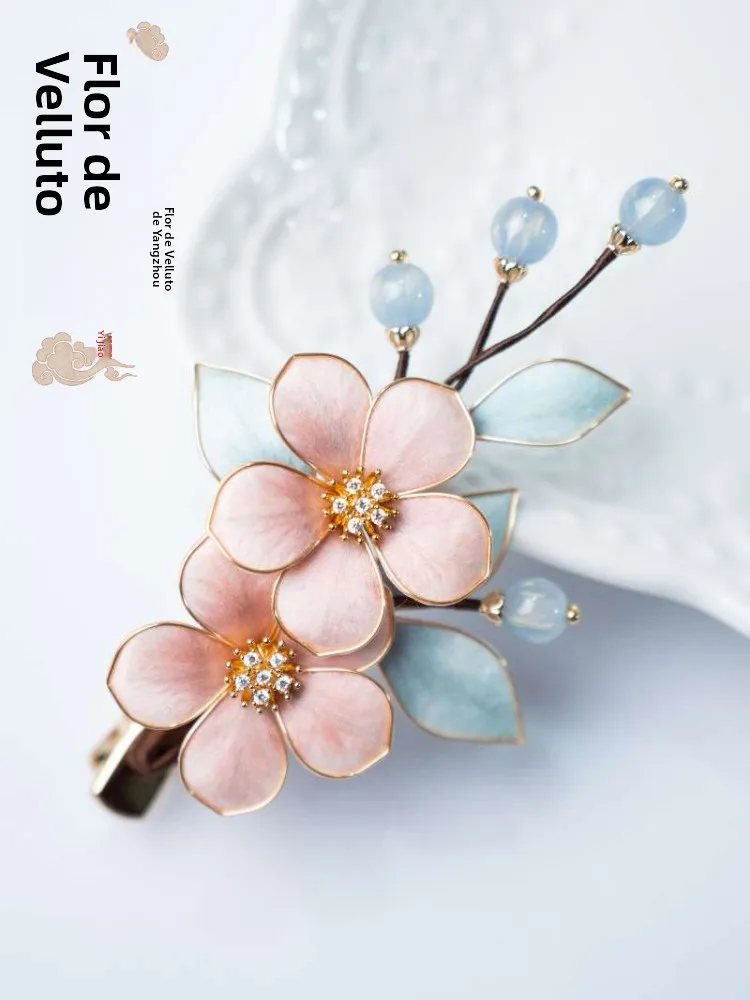 yuzhou-velvet-plum-blossom-handmade-silk-hair-clip-vintage-style-non-wearable-fashion-accessory-by-renowned-brand-velvet-flower