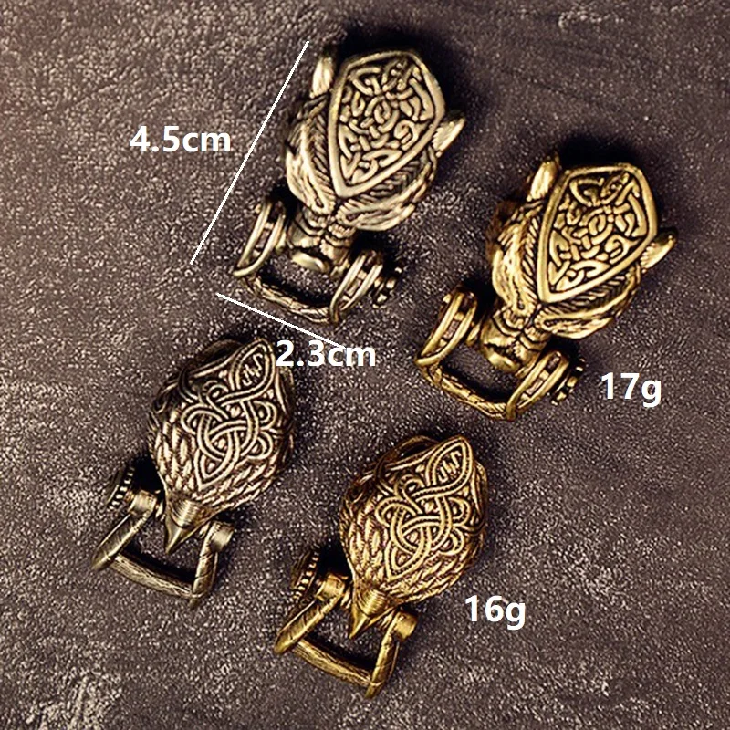 EDC Outdoor Tool DIY Accessories For Bracelet Weaving Paracord Multifunction Buckle Brass Tiger Head Eagle Head Drop shipping