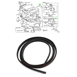 1 Set Flare Seal Rubber Mould Accessories For Nissan Patrol GQ Y60 GU Y61 Y62 Navara D22 D40