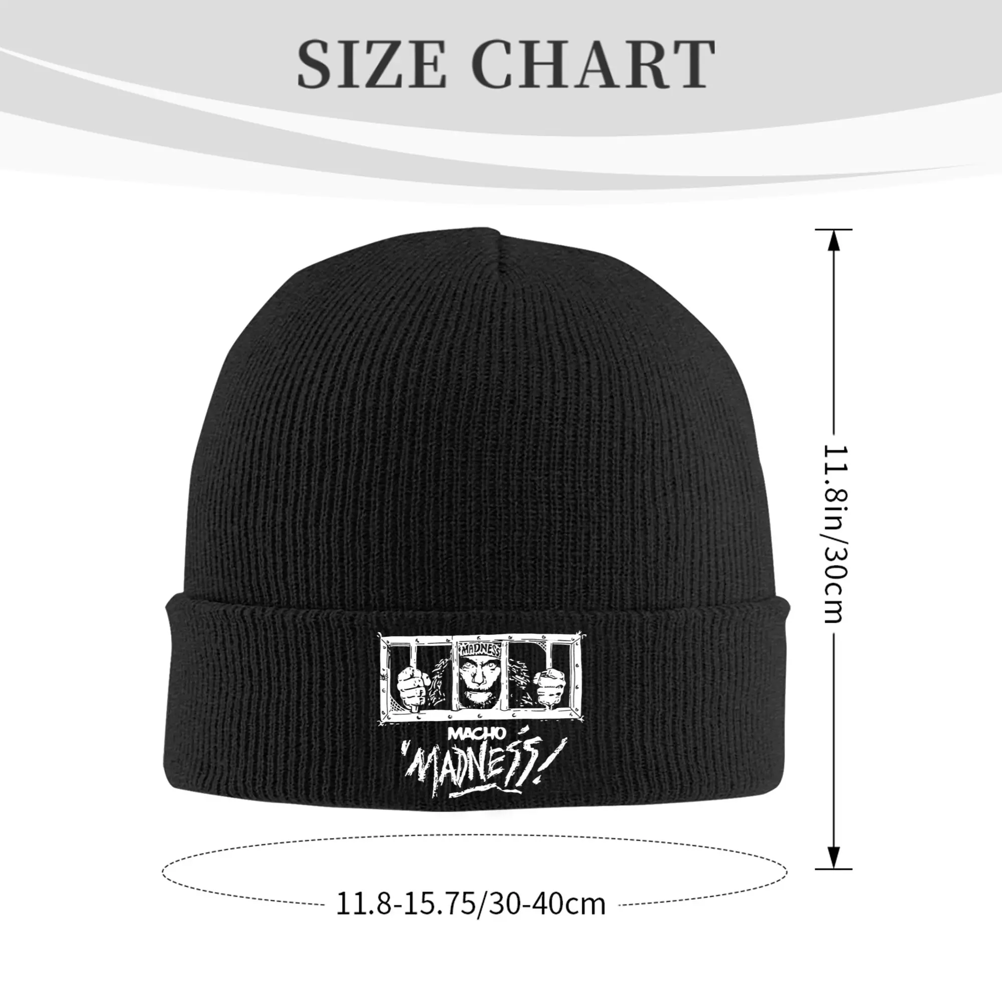 NWO Macho Man Randy Savage Madness  Hats Autumn Winter Beanie New Caps Men Women Acrylic Bonnet