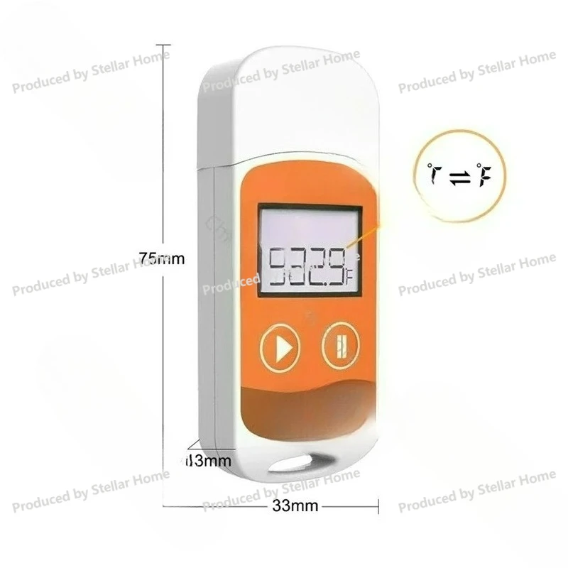2X Elitech RC-5+ PDF USB Temperature Data Logger Reusable Recorder 32000 Points For Refrigeration, Cold Chain Transport