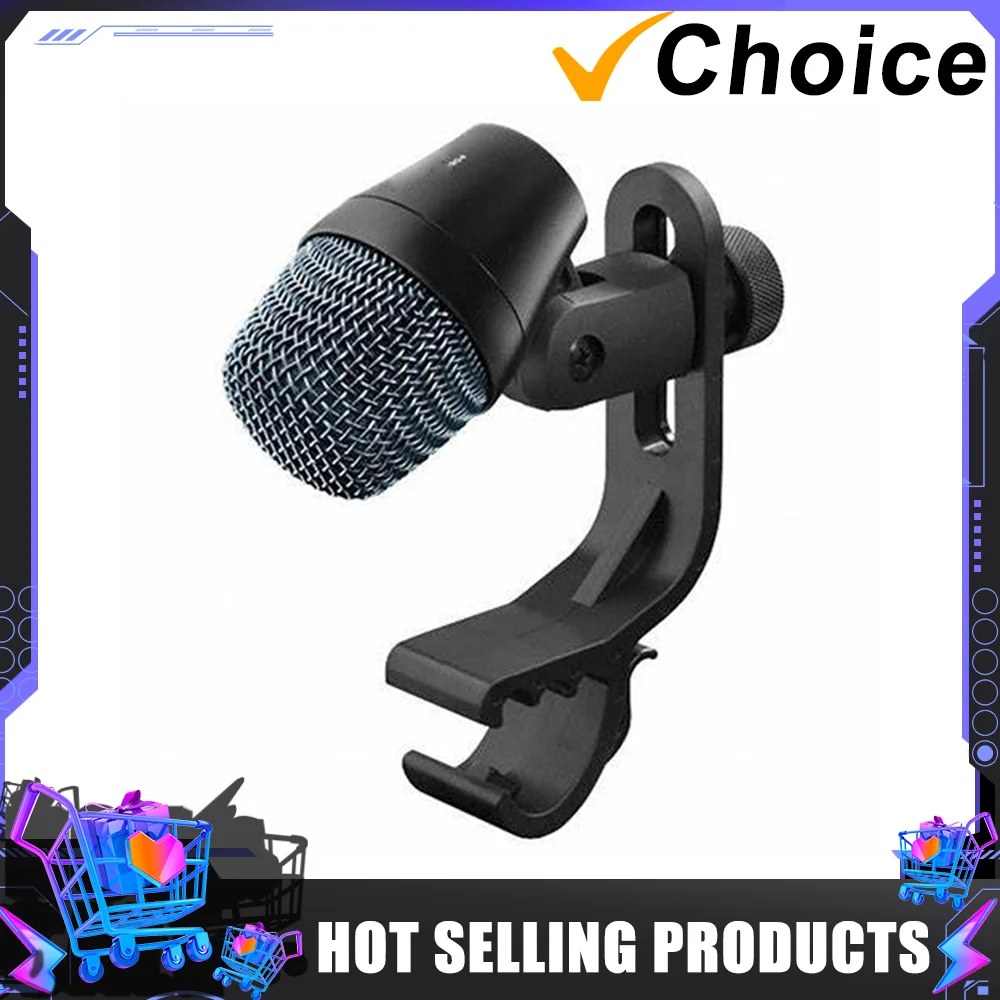 E904 Wired Dynamic Microphone Professional E904 metal Cardioid Instrument Drum Mic with Clip Arm Mount for Stage drum recording