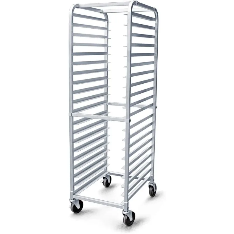 36527 Commercial-Grade Aluminum 20-Tier Sheet Pan/Bun Pan Rack, 26