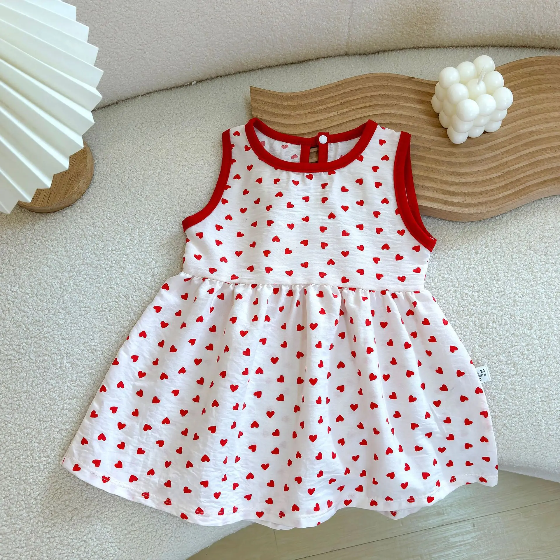 Fashion Printed Sleeveless Girls Dress Newborn Princess Dress Baby Girls Clothes Baby Girl Leisure Dress Baby Clothing image 6