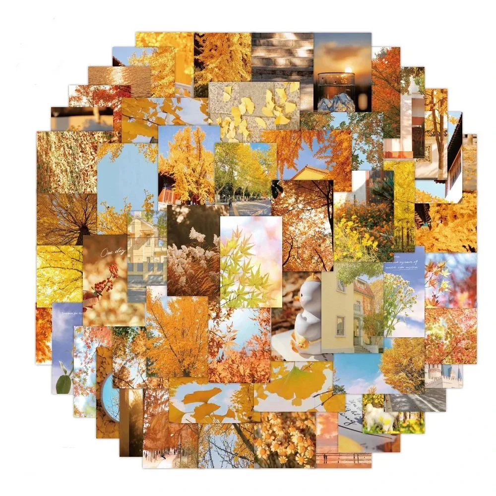 60PCS Landscape Autumn Decay Creative Graffiti Sticker Bike Skateboard DIY Guitar Car Helmet Notebook Computer