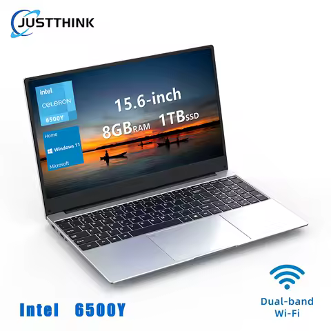 Notebook 15.6 Inch Laptop Windows 11 Intel 6500Y IPS DDR3 1920*1080 8GB DDR4 RAM 256GB 512GB SSD Windows Cheap Portable computer