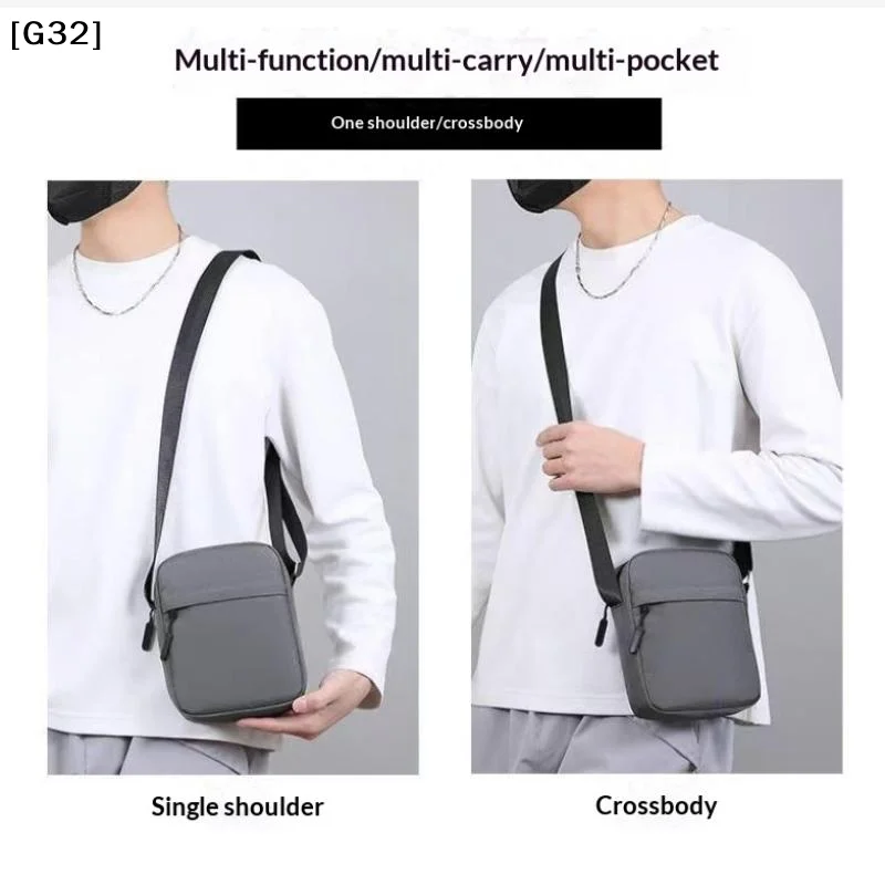 Men' And Women's Single-Shoulder Bags Crossbody Bags Solid-Colored Single-Shoulder Small Bags Lightweight Mobile Phone Bags[G32]