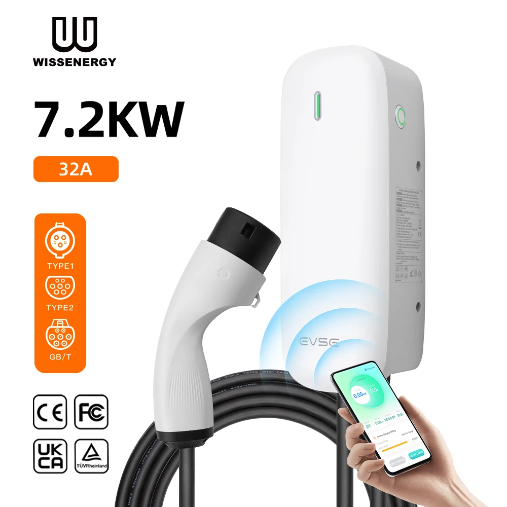 

Low Price 7.2kw 32A Level 2 Ev Chargers Best Sellers J1772 APP Control for Residential and Public Use