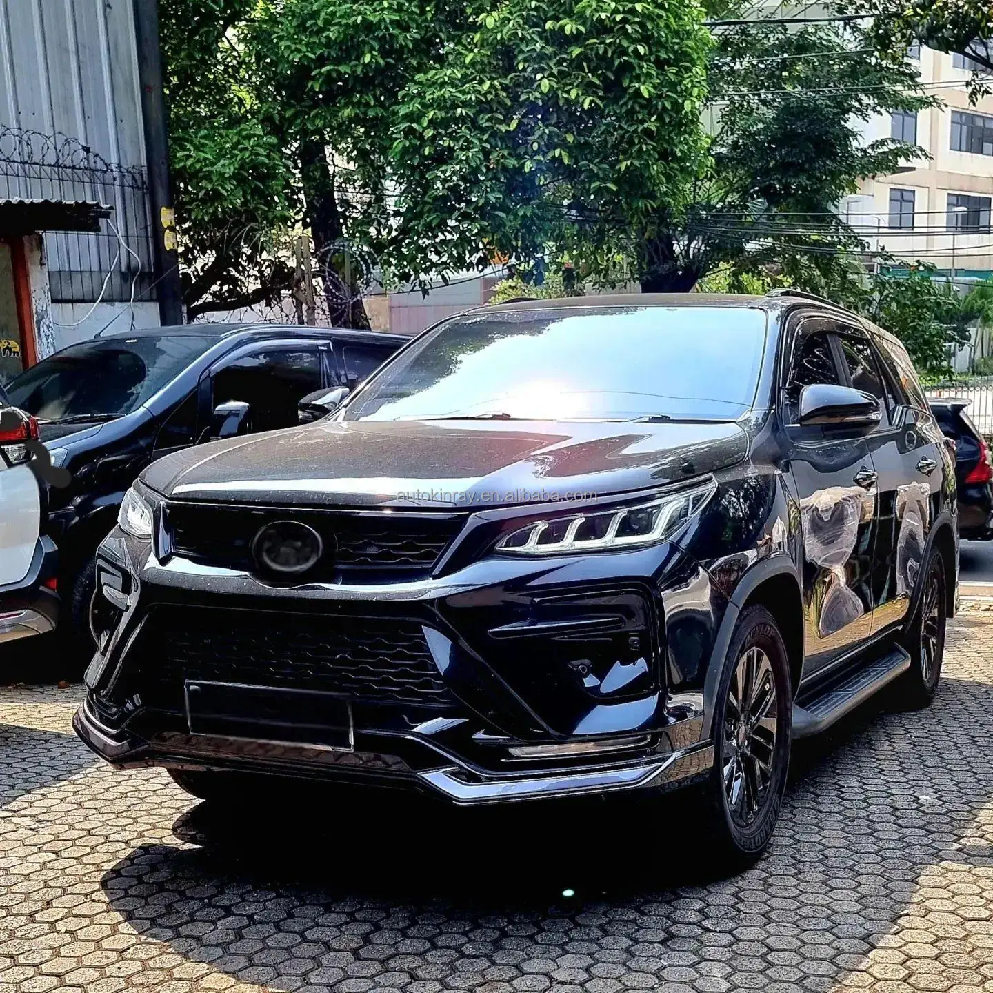 Modification Easy Install  for To-Yo-Ta Fortuner 2017-2022 Change to Fortuner Legender GR Sport Bodykit PP Bumper LED Headlights - Image 2