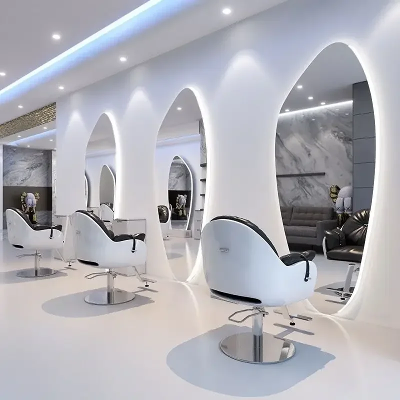 Barber shop mirror, table, hairdressing mirror, shape, polygon wall mounted, single-sided luminous mirror, good quality