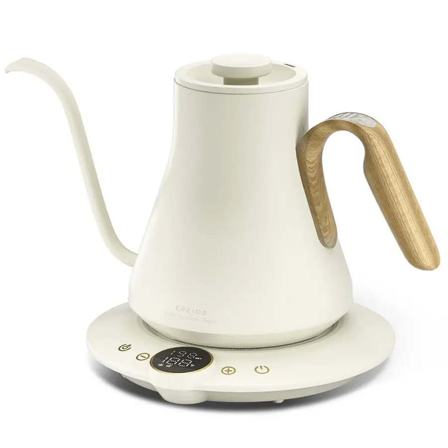 

Kettles, INTASTING Gooseneck Electric Kettle, 1 Temperature Control, Stainless Steel Inner, Quick Heating, for Pour Over Coffee