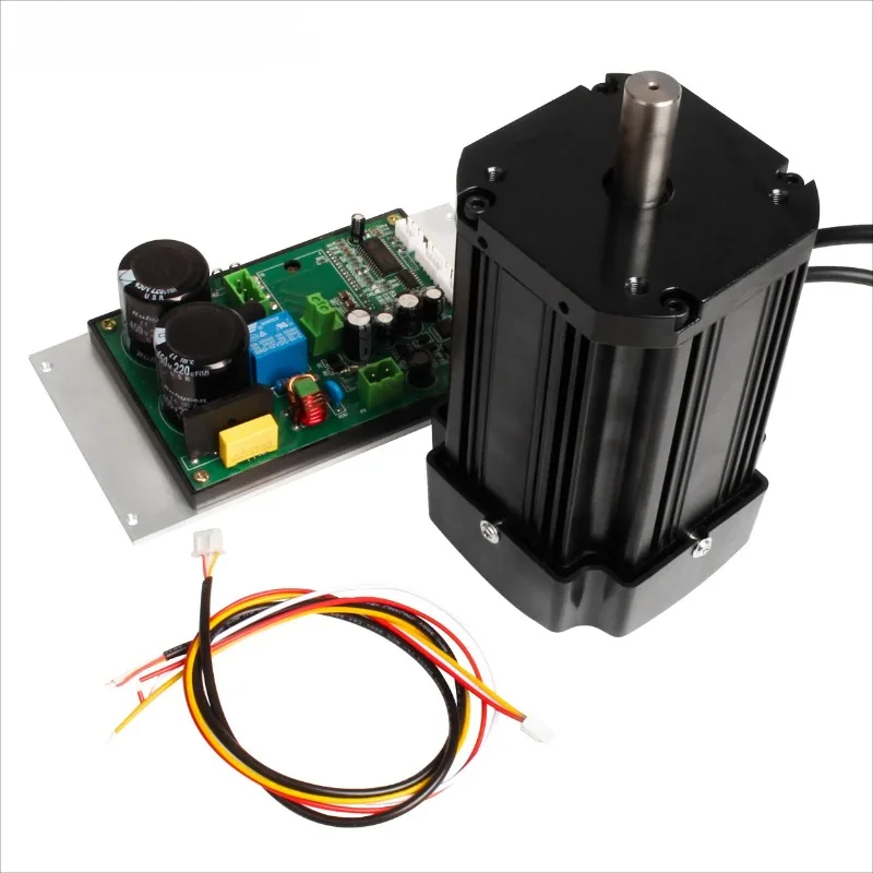 850W 1100W DC Brushless Lathe Spindle Motor with Control Board Card Controller + Wire for CD-210V MX-210V WM-210V Machine Part