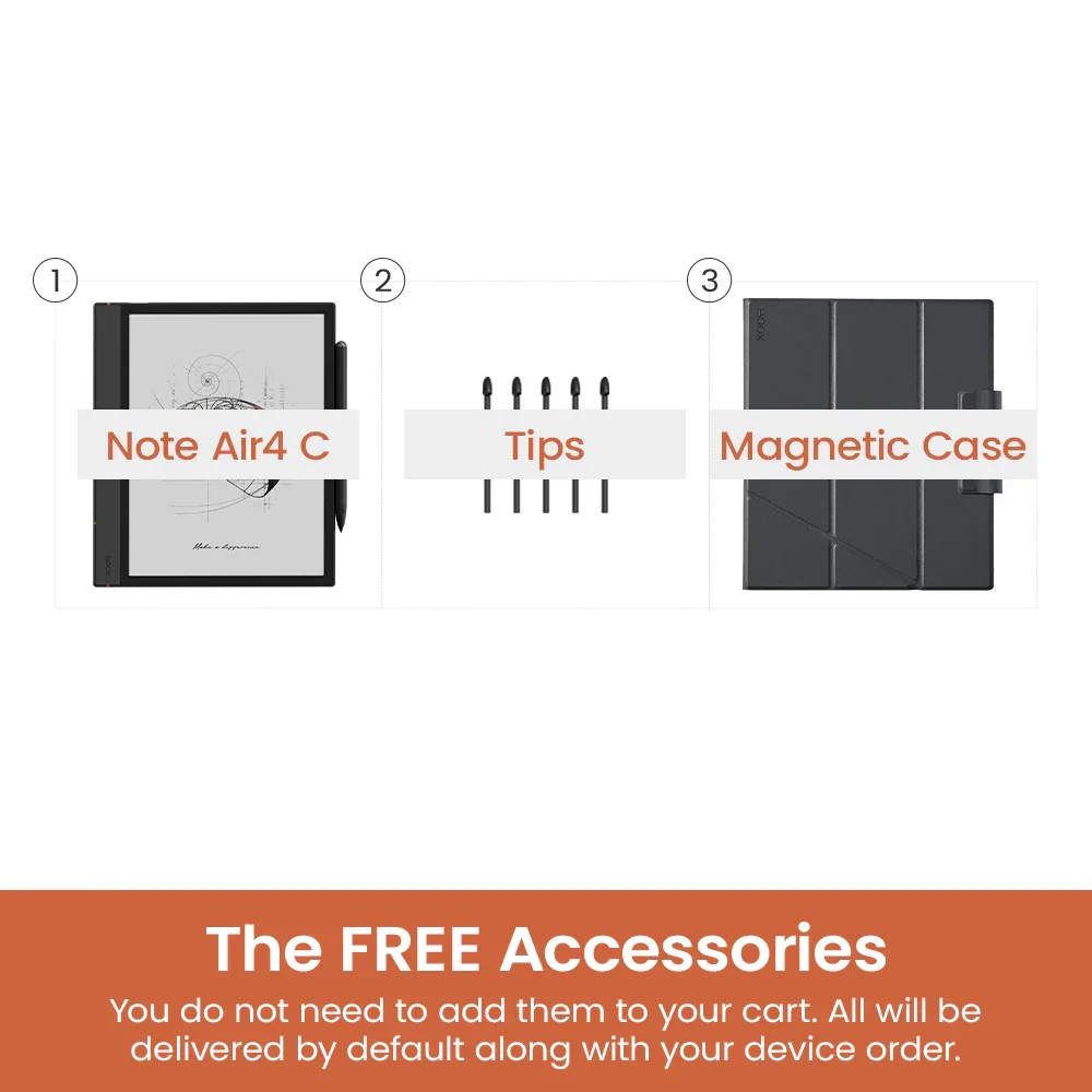 BOOX Tablet Note Air 4 C Bundle 6G 64G E Ink Tablet Color ePaper Notebook