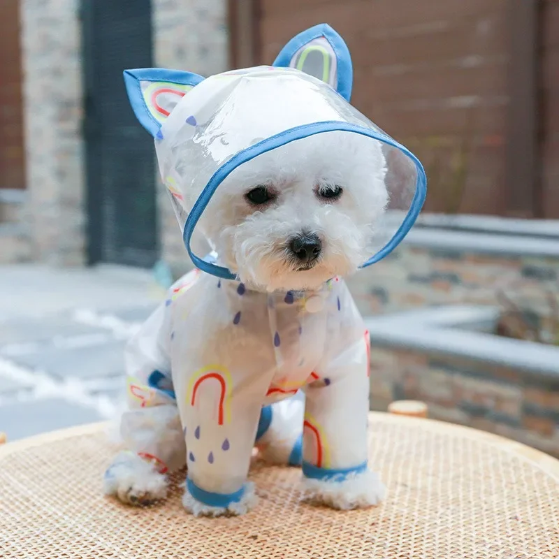 

Dog Raincoat Waterproof Pet Clothes Accessories Dogs Apparel Apparels Small Clothing Pieces Hooded For Supplies Products