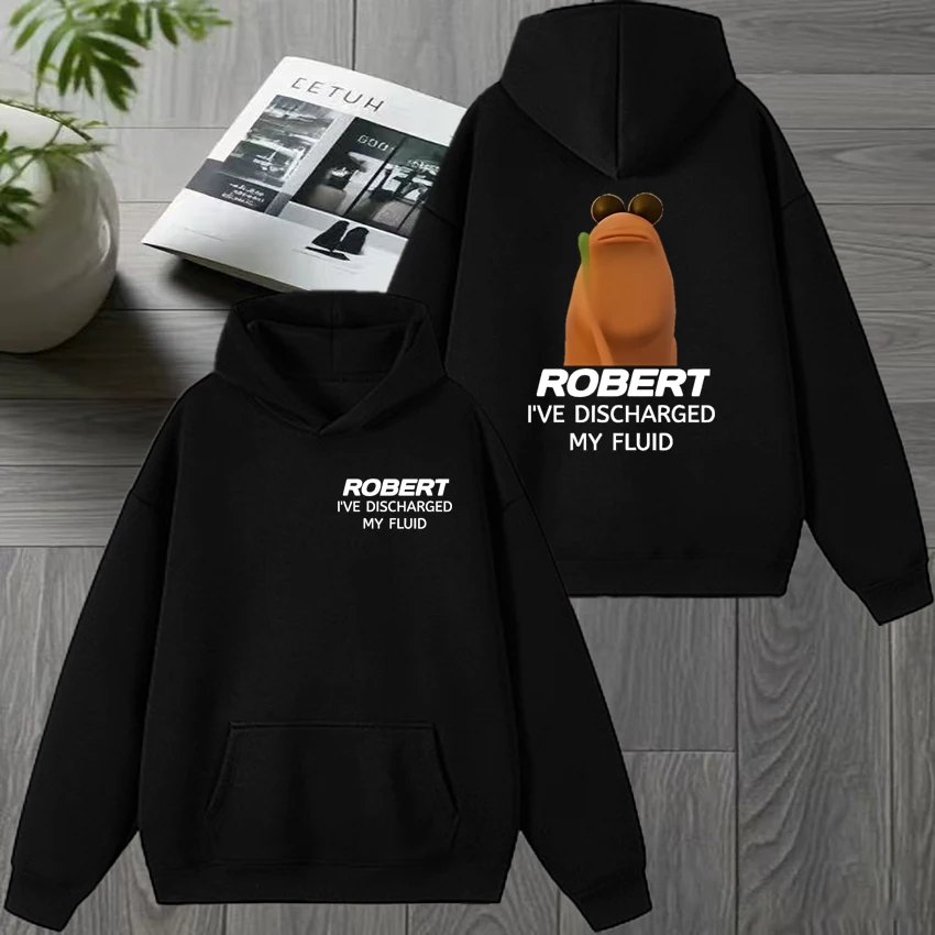 Funny Humor Marcus the Worm Double Sided print Hoodie 2025 Men women harajuku Cartoon Sweatshirt Unisex Fleece Casual pullover