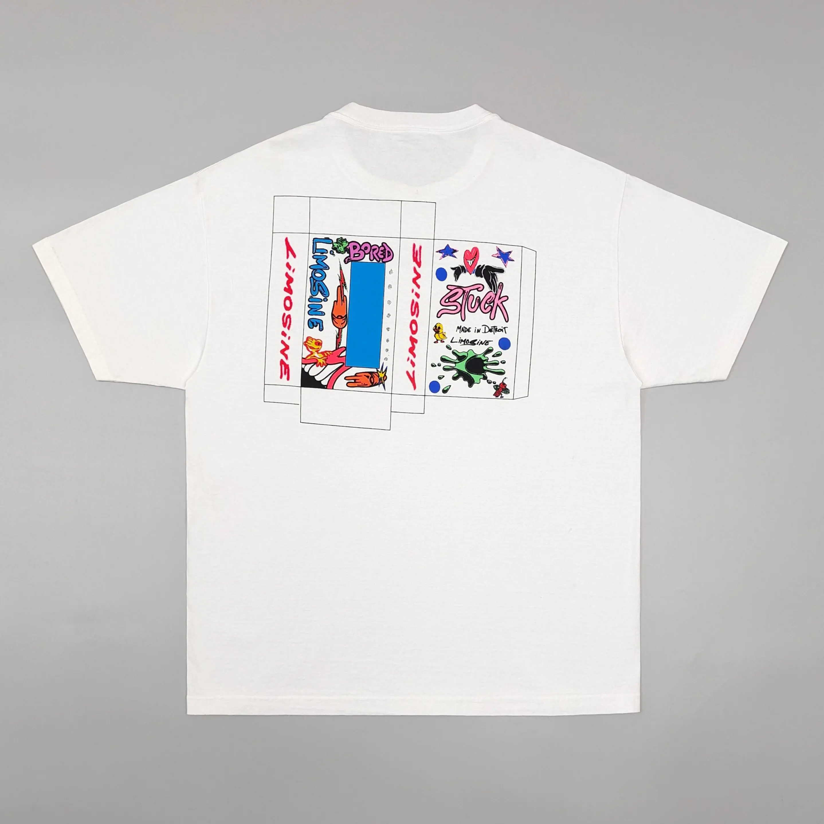 Matty Boy Anti Promo Oval Color Letter White Short Sleeve Tee