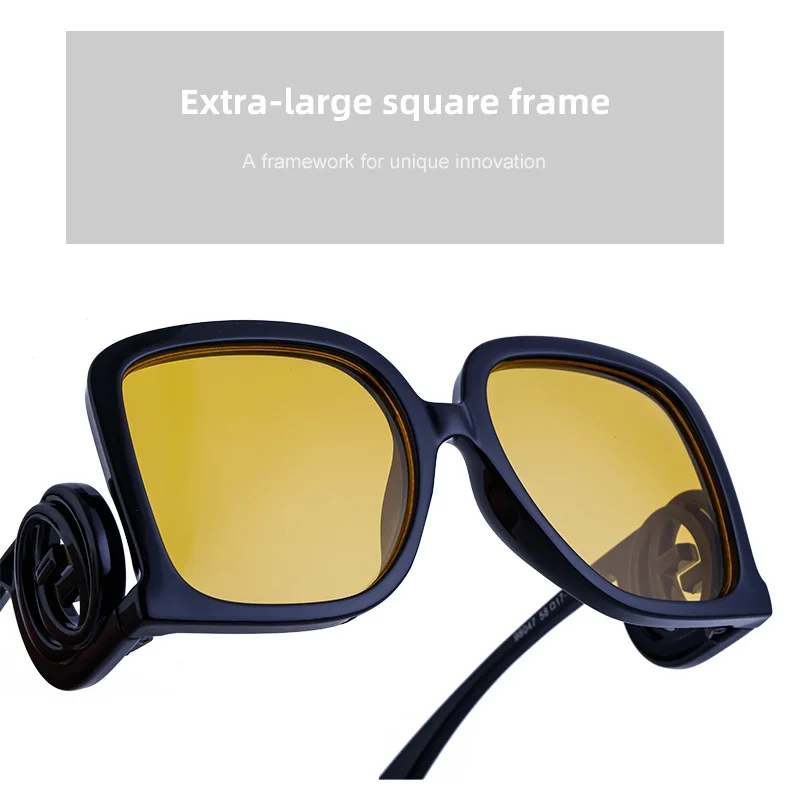 

Fashion Large Frame Sunglasses Women's High Sense INS Style Sunglasses