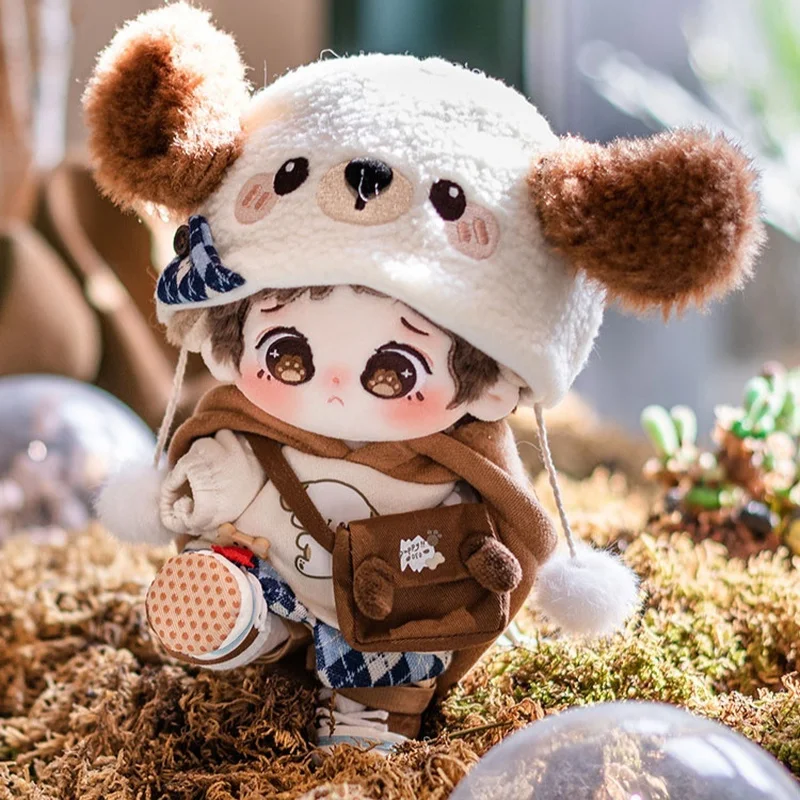 Cute Cotton Doll Changeable Baby Clothes 20cm Doll Decoration Companion Figure Gift Male And Female Doll Clothes Set