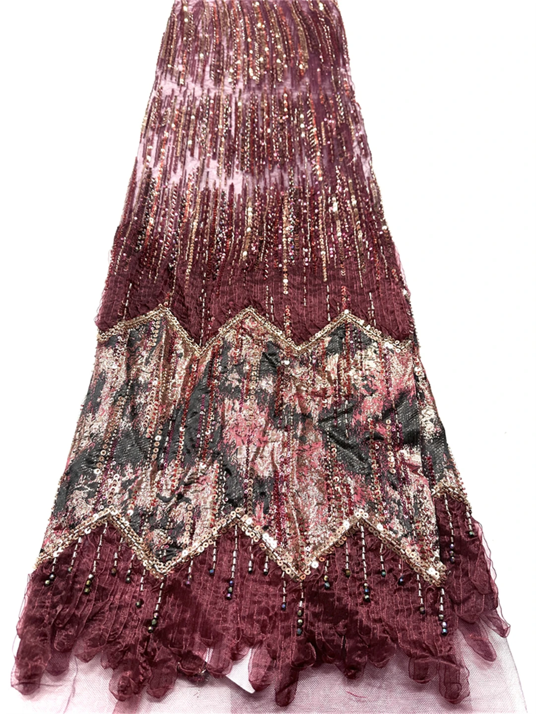 튤 레이스 원단 고급 나이지리아 최신 아프리카 프랑스 2025 핫 세일 비즈 스팽글 포함 신부 웨딩 파티 드레스 재봉용