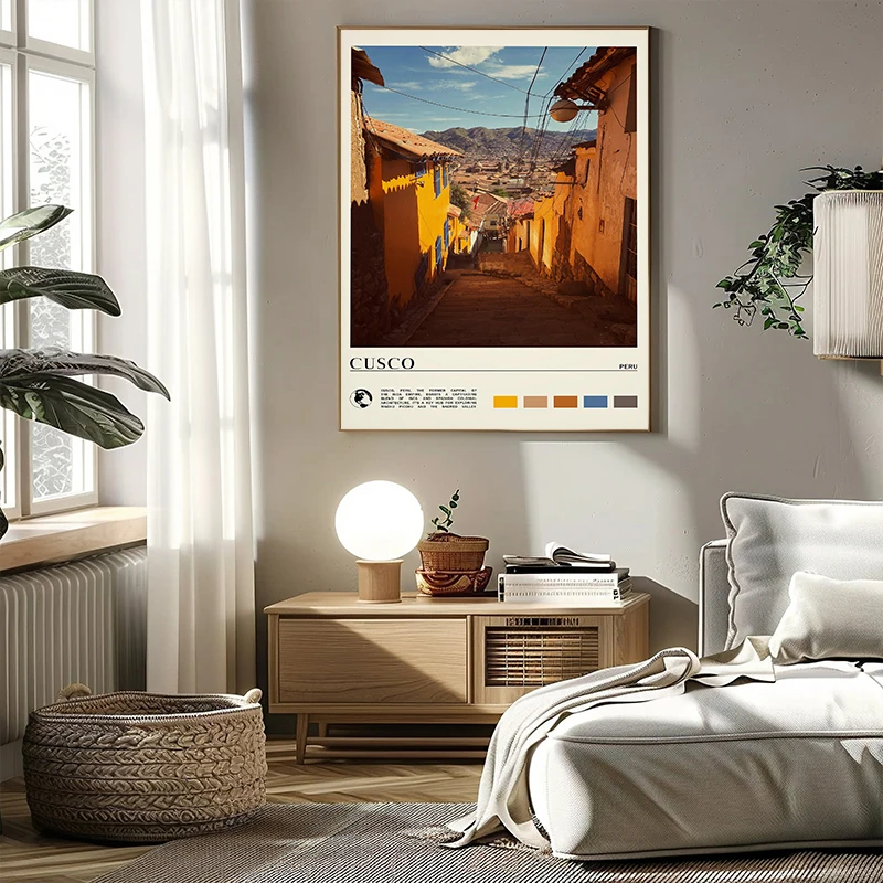 الإكوادور الشمال الطبيعة الغابات المشهد ضبابي وادي الغسق ضبابي الغابات مشهد المشارك قماش اللوحة جدار الفن ديكور المنزل #2