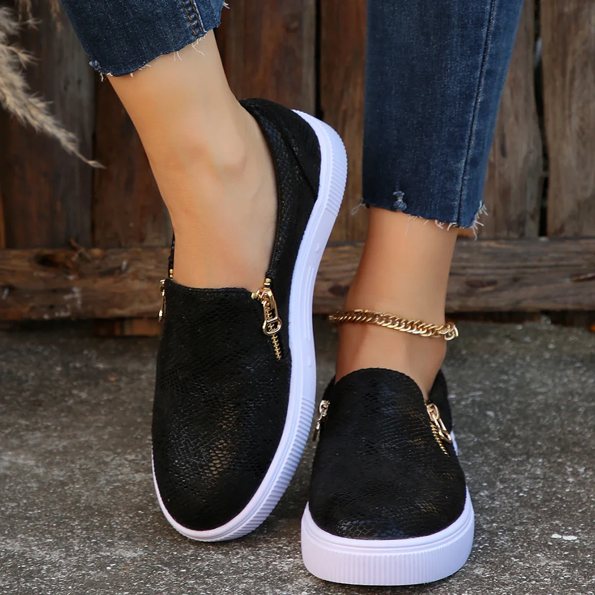 

Новый стиль, модные кроссовки, женская вулканизированная обувь, повседневная обувь с боковой молнией Femme Tenis, роскошные теннисные женские туфли, Zapatos Mujer