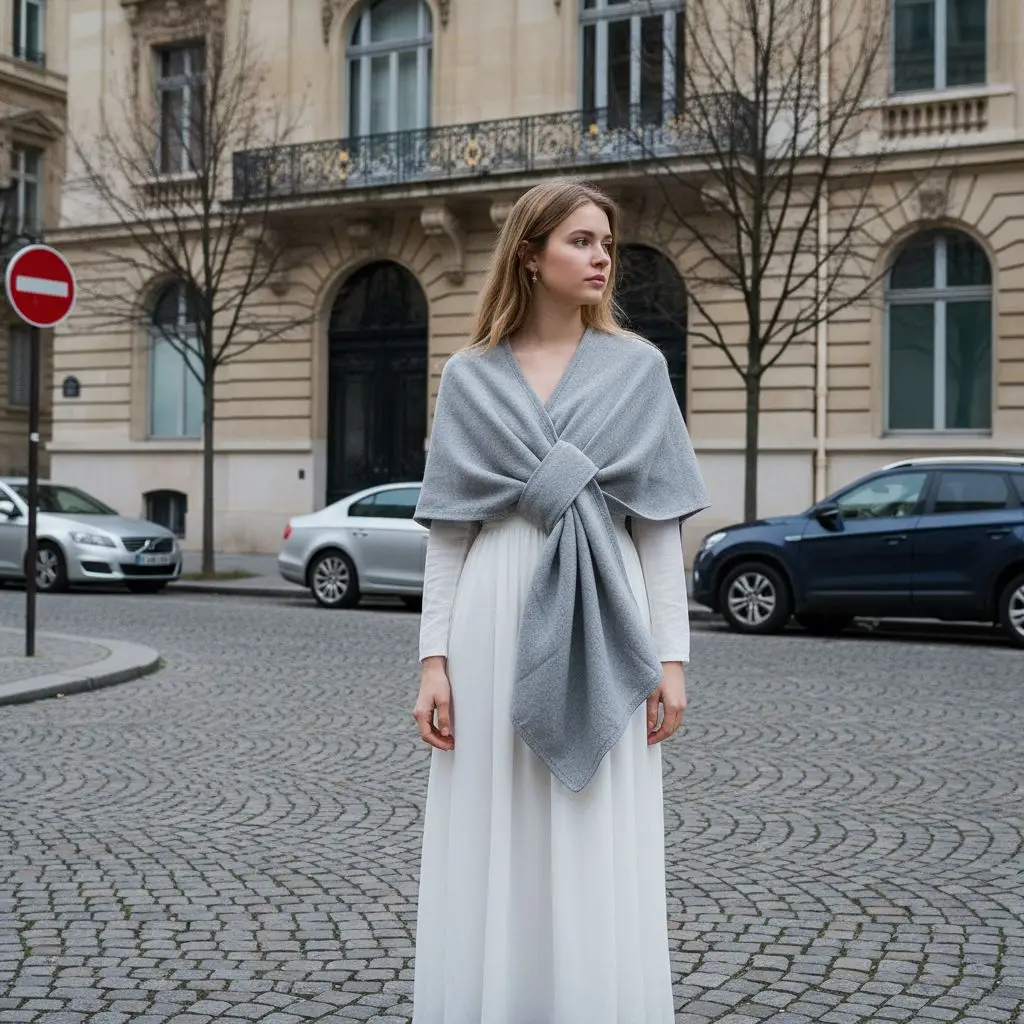 

Женская теплая шаль, однотонное пончо с короткими рукавами, искусственная вязаная шерсть, кардиган, пальто, женская элегантная свободная накидка, шаль 170*46 см